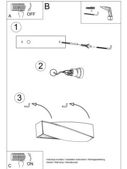 Wandleuchte Keramik TAURUS in Schwarz mit glas loft style LED E27 NICE LAMPS