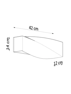 Wandleuchte Keramik TAURUS in Schwarz mit glas loft style LED E27 NICE LAMPS