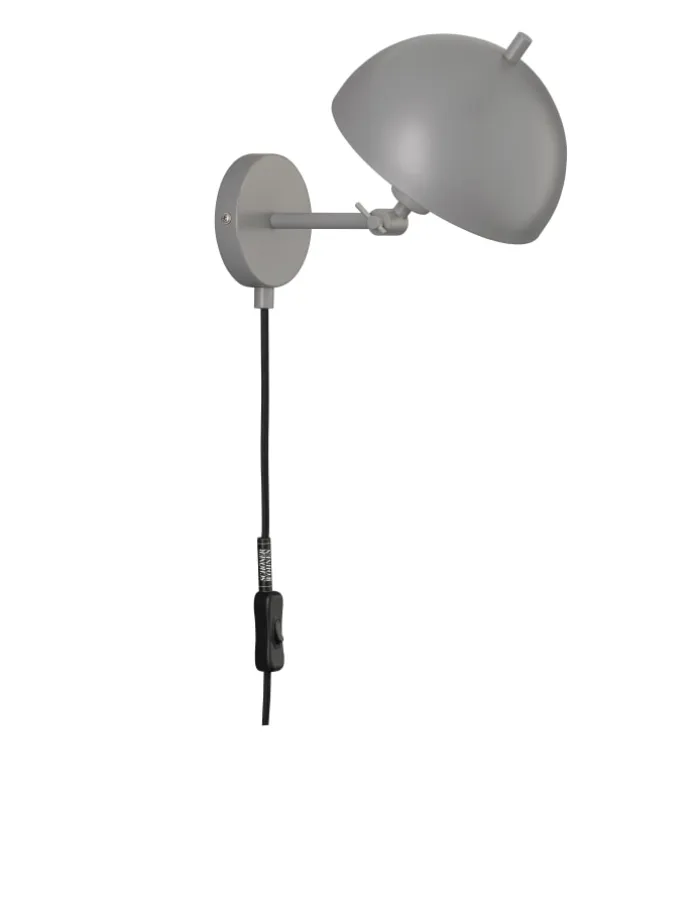 Wandleuchte Kia in grau - (H) 25 cm x (B) 18 cm