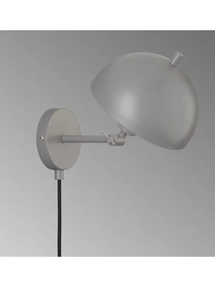 Wandleuchte Kia in grau - (H) 25 cm x (B) 18 cm