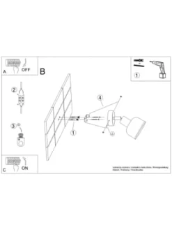 Wandleuchte KLEOME Weiß H 25