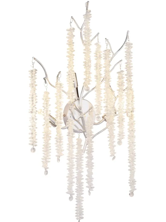 Wandleuchte "LAVERNE" in silver