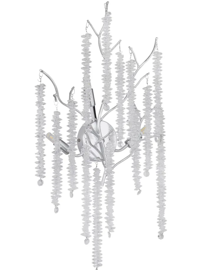 Wandleuchte "LAVERNE" in silver