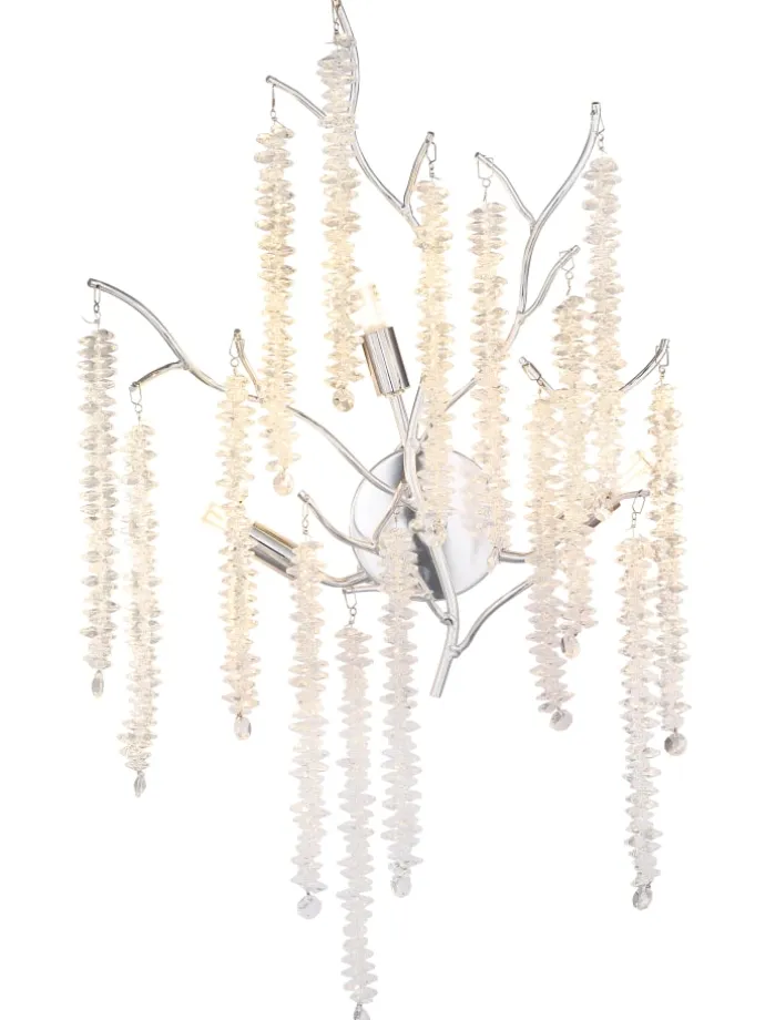 Wandleuchte "LAVERNE" in silver