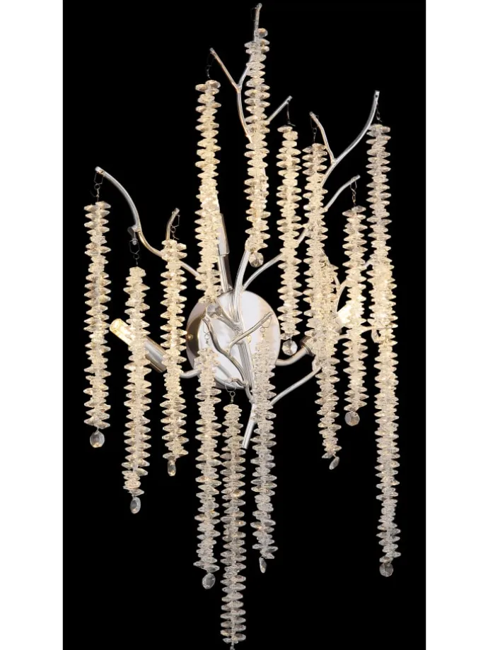 Wandleuchte "LAVERNE" in silver