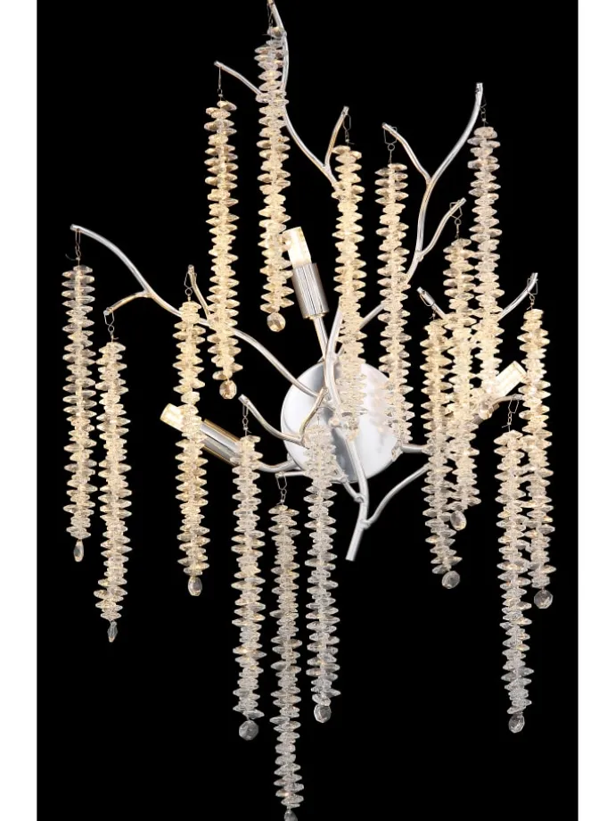 Wandleuchte "LAVERNE" in silver