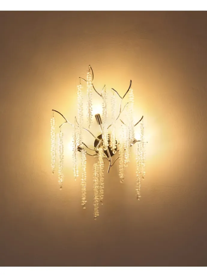 Wandleuchte "LAVERNE" in silver