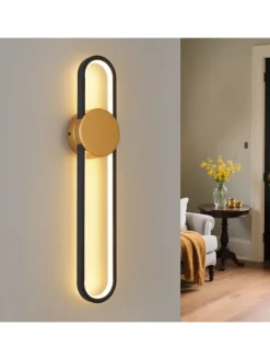 Wandleuchte LED in gold L 60CM Modern Ganglampe 3000K warmweiß 12W