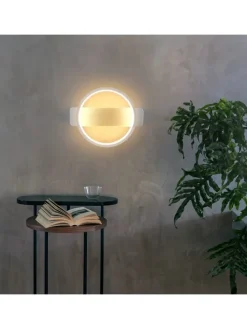 Wandleuchte LED in weiß 7W modern warmweiß Schlafzimmerlampe