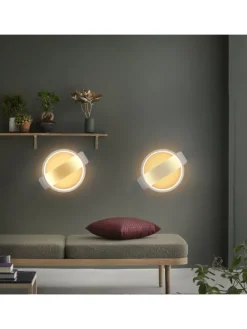 Wandleuchte LED in weiß 7W modern warmweiß Schlafzimmerlampe