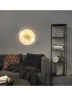 Wandleuchte LED in weiß 7W modern warmweiß Schlafzimmerlampe