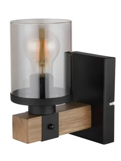 Wandleuchte "LILA" in black