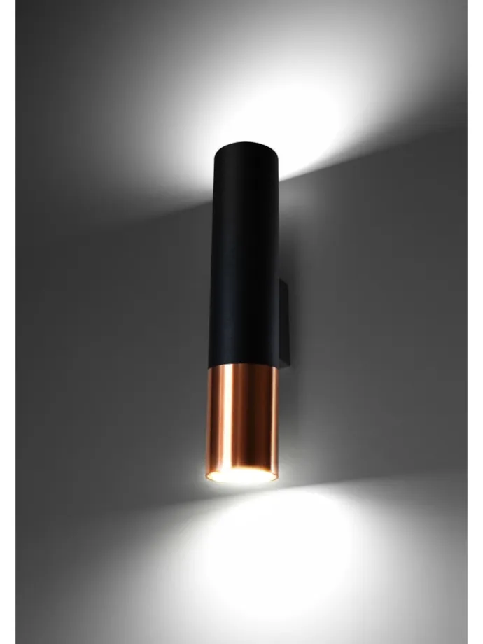 Wandleuchte LONGBOT in Schwarz (H)29cm (L)6cm (B)8cm