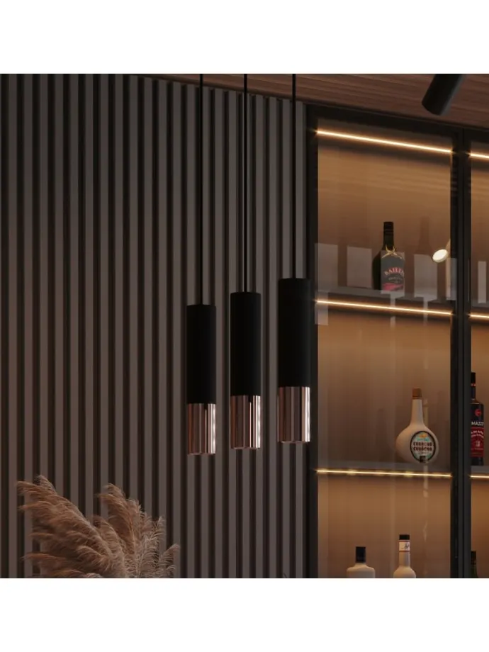 Wandleuchte LONGBOT in Schwarz (H)29cm (L)6cm (B)8cm