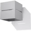 Wandleuchte LORUM 1 in Grau aluminium quadratische moderne Lampe G9 NICE LAMPS