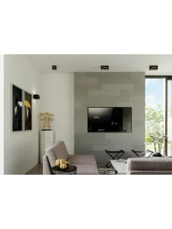 Wandleuchte LORUM 1in Schwarz aluminium quadratische moderne Lampe G9 NICE LAMPS