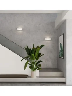 Wandleuchte LUTO weiß H 12