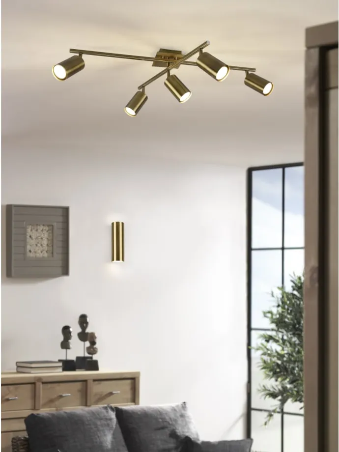 Wandleuchte MARLEY in altmessing