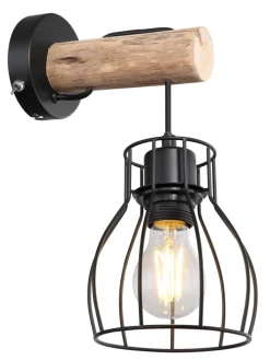 Wandleuchte "MINA" in black