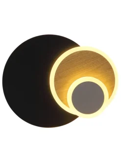 Wandleuchte "ODONELL" in black