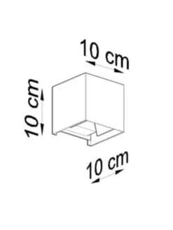 Wandleuchte PINIO in weiss LED IP54 H 140cm