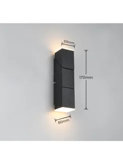 Wandleuchte RAGLAN in schwarz matt