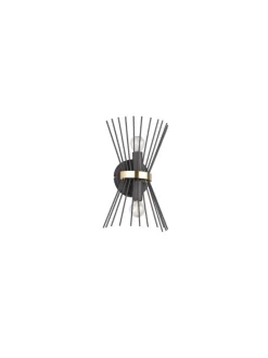 Wandleuchte ROD in Schwarz-Gold