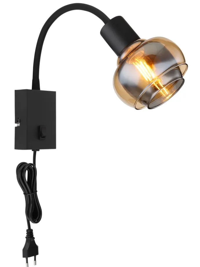 Wandleuchte "TOKKI" in black