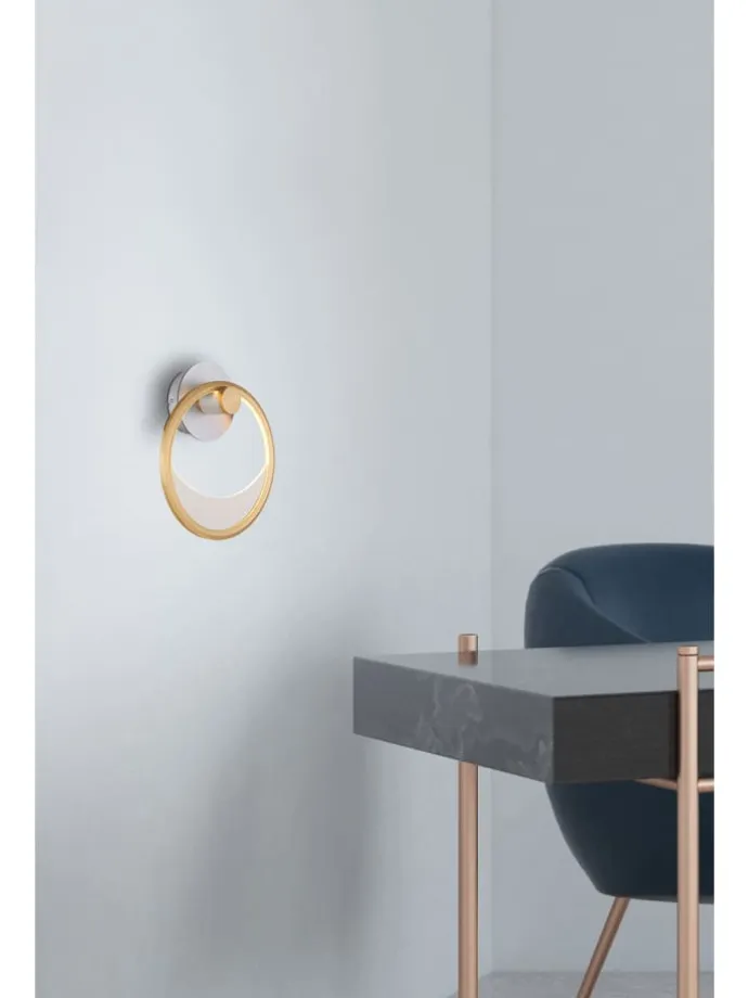 Wandleuchte "UMBRA" in silver