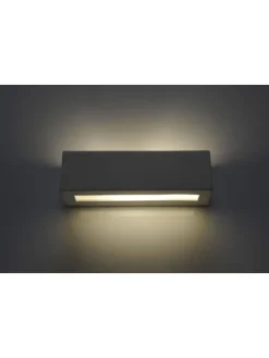 Wandleuchte VEGA in Keramik weiß rechteckig moderne lampe E27 LED NICE LAMPS