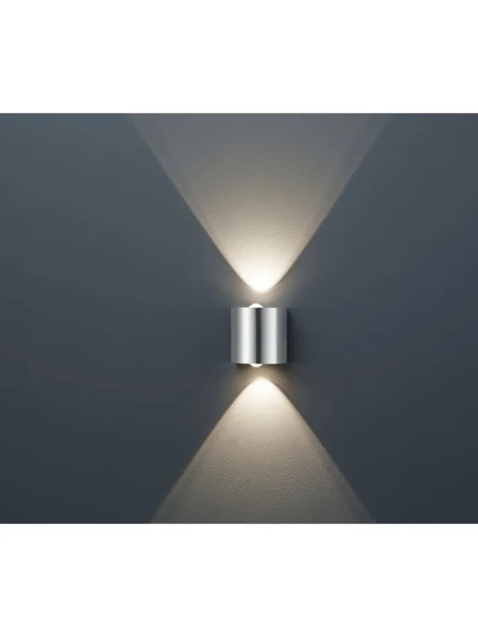 Wandleuchte WALES in Nickel matt