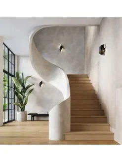 Wandleuchte ZUREA Schwarz H 55