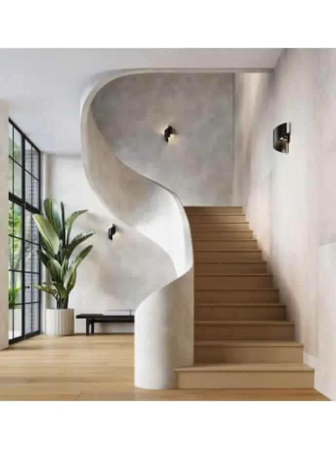 Wandleuchte ZUREA Schwarz H 55