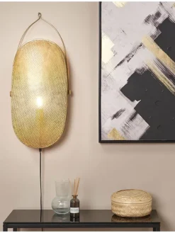 Wandleuchten KUNTHI in Messing - (W) 30 x (H) 78 x (L) 10 cm