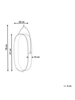 Wandleuchten KUNTHI in Messing - (W) 30 x (H) 78 x (L) 10 cm