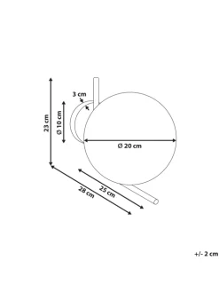 Wandleuchten LIZONNE in Gold - (W) 20 x (H) 23 x (L) 28 cm
