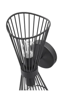 Wandleuchten PARADA in Schwarz - (W) 15 x (H) 41 x (L) 17 cm