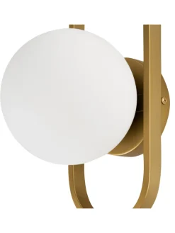 Wandleuchten VARDI in Gold/Weiß - (W) 15 x (H) 40 x (L) 18 cm