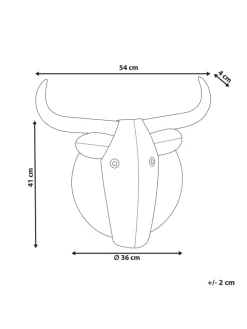Wandobjekt ERBIUM in Grau/Kupfer - (W) 54 x (H) 41 x (L) 5 cm