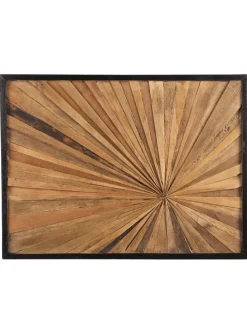 Wandobjekt MERIDA in Braun - (W) 80 x (H) 60 x (L) 4 cm