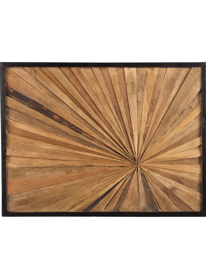 Wandobjekt MERIDA in Braun - (W) 80 x (H) 60 x (L) 4 cm