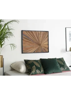 Wandobjekt MERIDA in Braun - (W) 80 x (H) 60 x (L) 4 cm