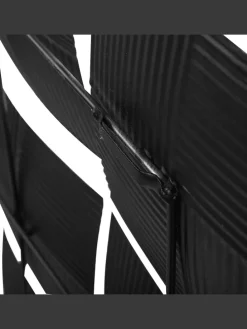 Wandobjekt TITANIUM in Weiß/Schwarz/Gold - (W) 50 x (H) 50 x (L) 2 cm