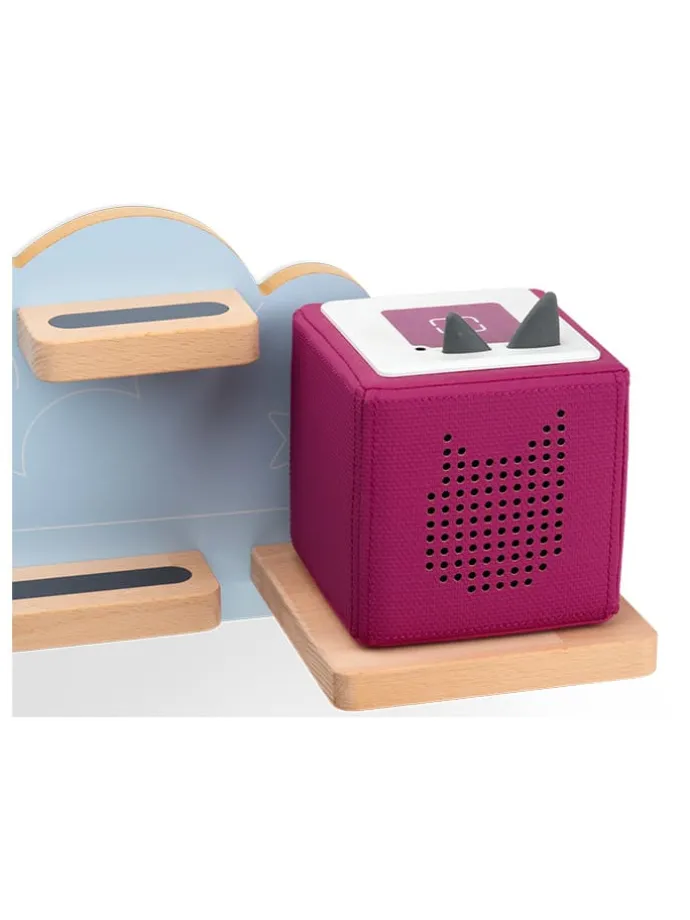 Wandregal "Hinter dem Regenbogen" in Natur - (B)64 x (H)25 x (T)1,6 cm