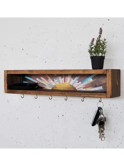 Wandregal in Hellbraun - (B)40 x (H)10 x (T)10 cm