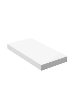 Wandregal in Weiß - (B)40 x (H)20 x (T)3,8 cm