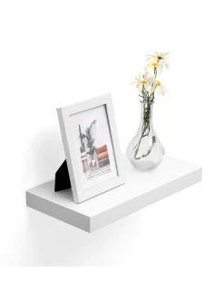 Wandregal in Weiß - (B)40 x (H)20 x (T)3,8 cm