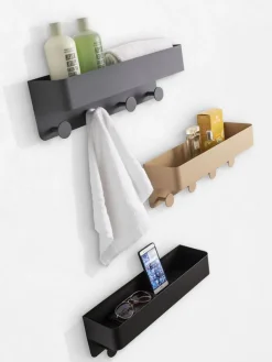 Wandregal "Lou" in Grau - (B)45 x (H)15 x (T)12 cm