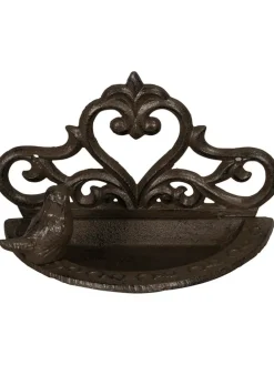 Wandschale "Vogel" in Braun - (B)19,5 x (H)12,5 x (T)10 cm