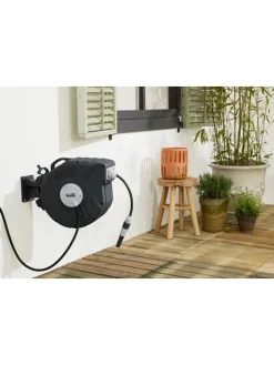 Wandschlauchbox in Anthrazit - (B)45 x (H)35,5 x (T)21 cm